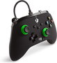 PowerA Manette Filaire Améliorée Xbox Series X/S - Green Hint - 1518818-02 - Avec Boutons Programmables, Double Vibration, Câble USB 3m - Officielle