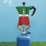 Bialetti Moka Express Italia 6 tasses (300 ml) Cafetière italienne Tous feux sauf induction Coloris Vert Rouge