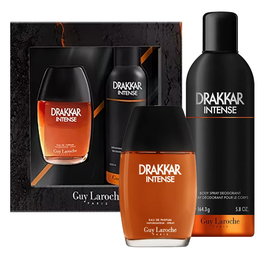 Guy Laroche Coffret Parfum Drakkar Noir Intense Homme, Eau de Parfum 100 ml + Deodorant Corps Spray 200 ml