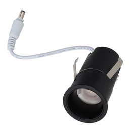 Spot Downlight LED Circulaire PRO SMD3030 7W 700Lm 2700K Noir