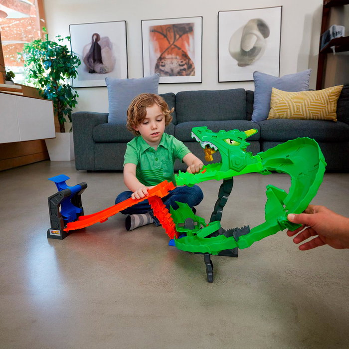 Hot Wheels Monster Trucks Coffret Piste Dragon Sharks vs. Dinos Hot Wheels Monster Trucks Coffret Piste Dragon Sharks vs. Dinos