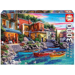 Educa - Puzzle Adulte 3000 Pièces - Puesta De Sol En Como (Coucher de soleil à Côme) - Version Espagnole - Réf. 19052