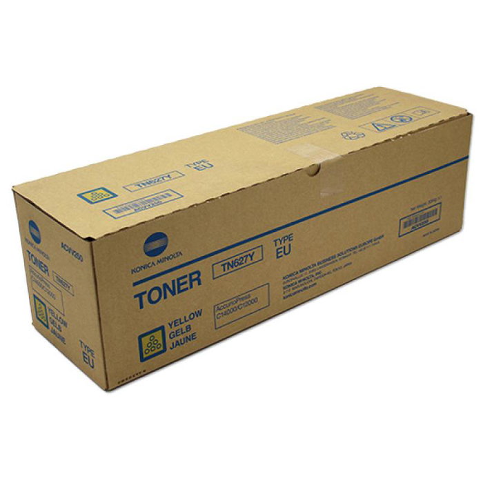 Konica Minolta TN-627Y Cartouche Toner Originale Jaune - ACVV250 Konica Minolta TN-627Y Cartouche Toner Originale Jaune - ACVV250