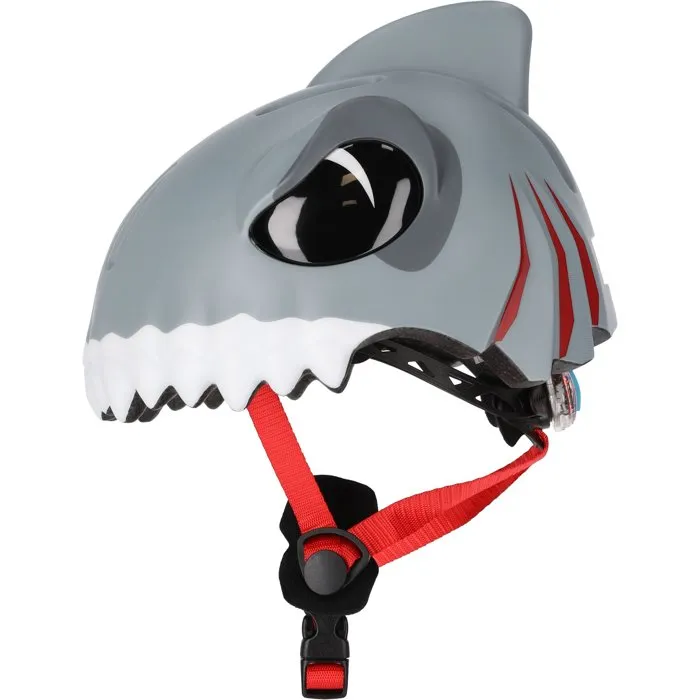 Crazy Safety Casque de vélo enfant à motif requin 3D Animal - Taille S (49-55 cm)