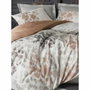 BigBuy Home Parure de couette en satin de coton Gris, 220 x 240 cm