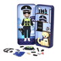 Mieredu Puzzle Magnétique Mon Héros Policier ME086 - Police, Pompiers, Enseignants - Ensemble de Figurines avec Scénarios - Multilingue - Pour Enfants 3 Ans et Plus