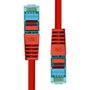 ProXtend Câble Ethernet CAT6A S/FTP Cuivre LSZH Rouge 1,5 m - Câble réseau blindé 10 Gbps avec connecteurs dorés 50µ