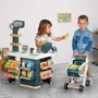 Smoby - Supermarché Jouet Marchande avec Caisse, Rayons et 42 Accessoires (Fruits, Légumes, Balance Mécanique) - Pour Enfants Dès 3 Ans