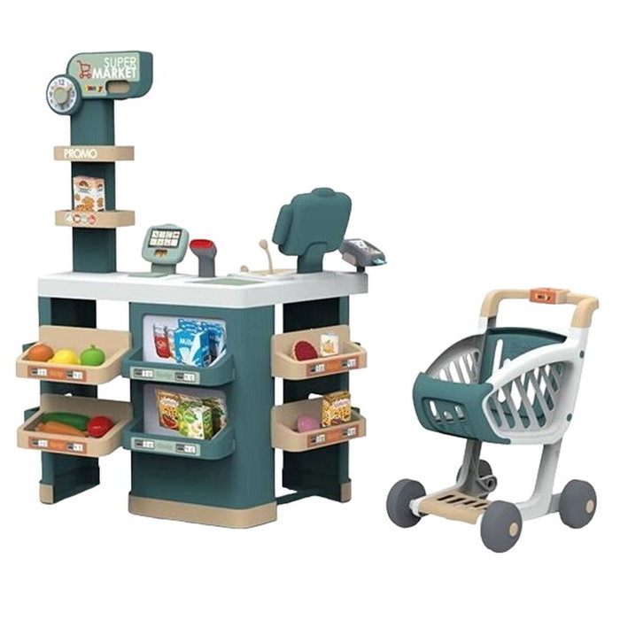 Smoby Supermarché avec coin fruits et légumes et 42 accessoires