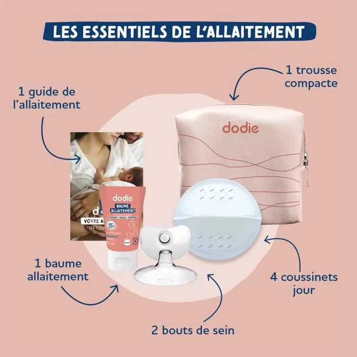 Dodie - Trousse d'allaitement Maternité pratique et élégante, design Terracotta - Tout le nécessaire pour les mamans modernes