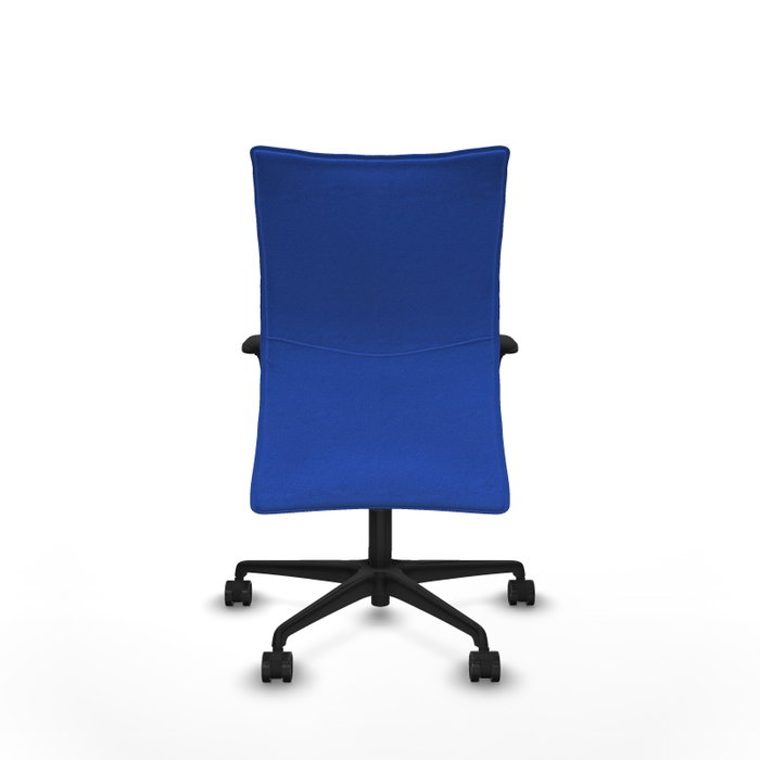 Piqueras Y Crespo Albacete Chaise de bureau exécutive bleue avec mécanisme synchrone