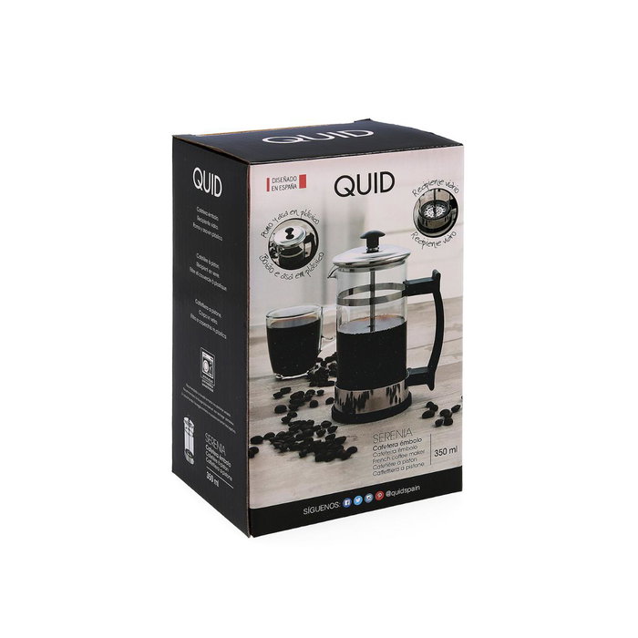 Quid Cafetière Serenia en verre avec piston, 35 cL Quid Cafetière Serenia en verre avec piston, 35 cL