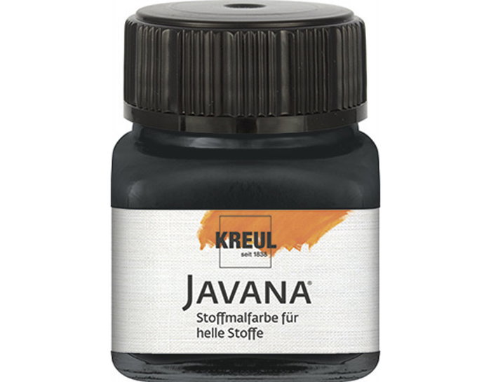 Kreul Peinture textile translucide noire 20ml Kreul Peinture textile translucide noire 20ml