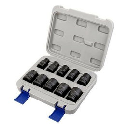 Irimo Jeu de douilles à impact 1/2 pouce, 10-24 mm, 10 pièces