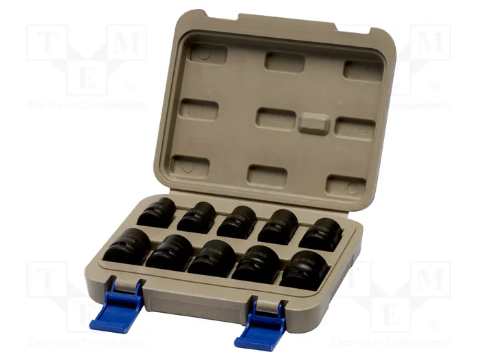 Irimo Jeu de douilles à impact 1/2 pouce, 10-24 mm, 10 pièces