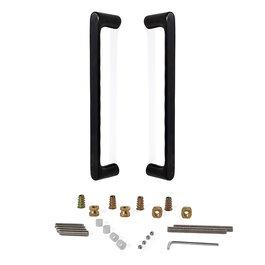 ARTICULOS INOXIDABLES Manillon Jnf Organic 250 mm en inox satiné nickelé avec finition noire