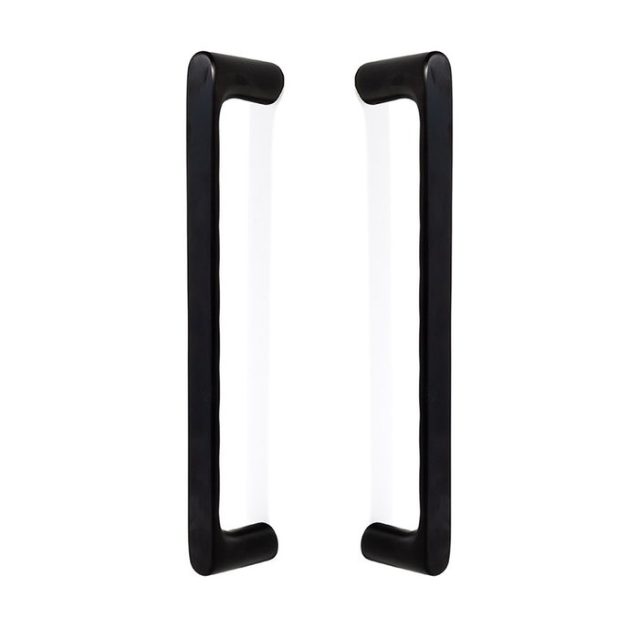 ARTICULOS INOXIDABLES Manillon Jnf Organic 250 mm en inox satiné nickelé avec finition noire