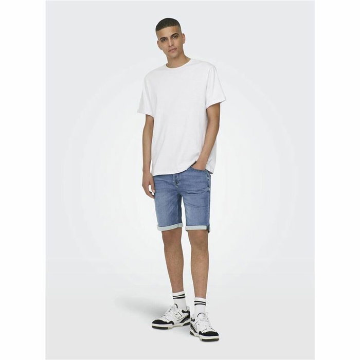Shorts en Jean pour Homme Only & Sons Onsply 8584 Blue Denim Bleu