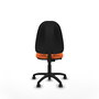 PIQUERAS Y CRESPO Chaise de bureau Algarra, tissu orange, sans accoudoirs
