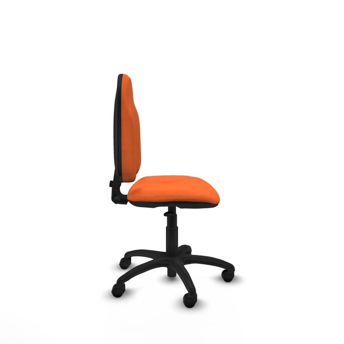 PIQUERAS Y CRESPO Chaise de bureau Algarra, tissu orange, sans accoudoirs