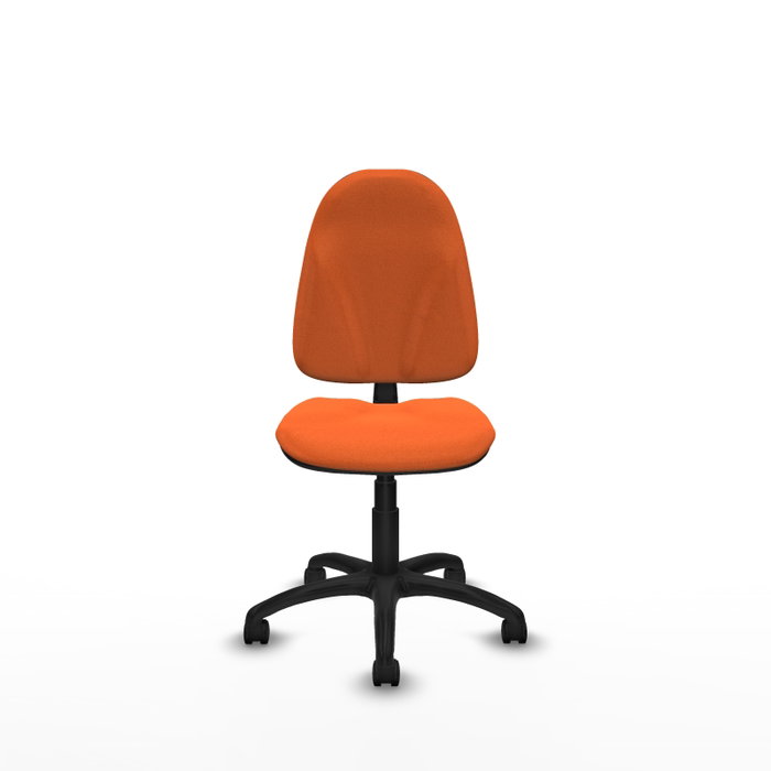PIQUERAS Y CRESPO Chaise de bureau Algarra, tissu orange, sans accoudoirs