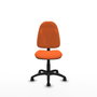 PIQUERAS Y CRESPO Chaise de bureau Algarra, tissu orange, sans accoudoirs