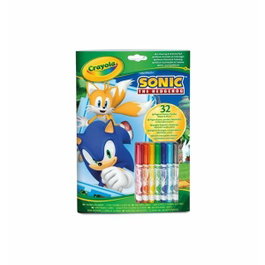Crayola Kit de Dessin Sonic avec 7 Marqueurs