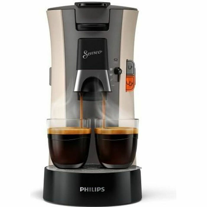 Philips Senseo Select CSA240/31, Machine à café à dosettes, Nougat et gris cachemire