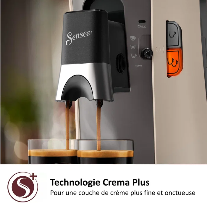 Philips Senseo Select CSA240/31 - Cafetière à dosettes - Avec glissière Intensity Plus, 3 profils d'arôme, économique et durable - Beige Philips Senseo Select CSA240/31 - Cafetière à dosettes - Avec glissière Intensity Plus, 3 profils d'arôme, économique et durable - Beige