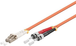 MicroConnect Câble fibre optique LC-ST Multimode Duplex OM2 Orange LSZH 2m