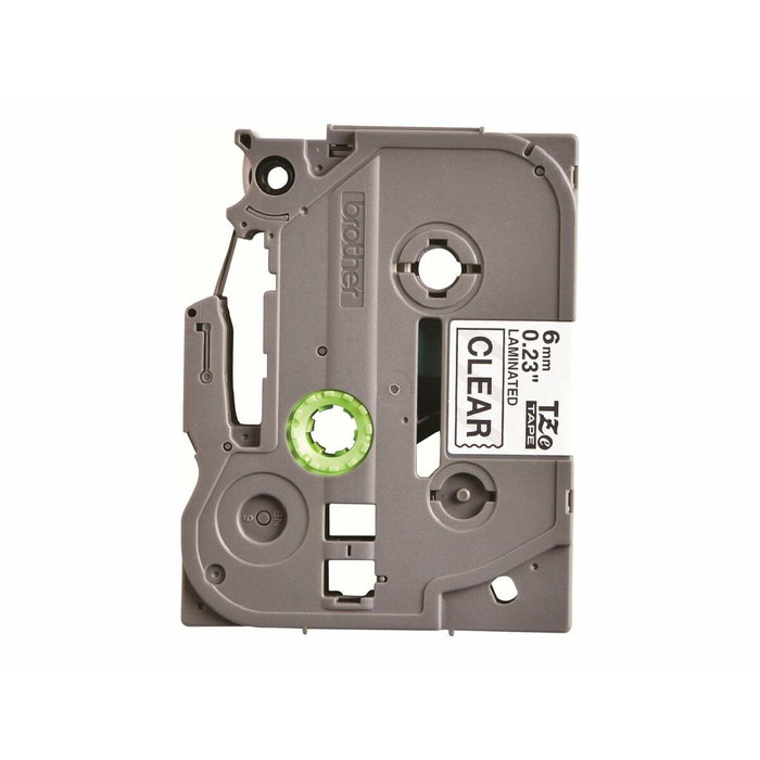 Ruban Laminé pour Etiqueteuses Brother TZE111 Transparent Noir/Blanc Ruban Laminé pour Etiqueteuses Brother TZE111 Transparent Noir/Blanc