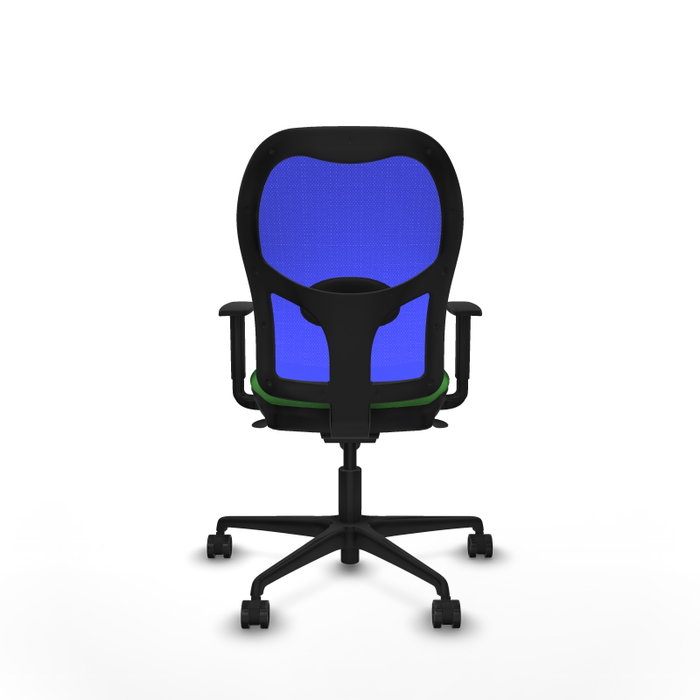 Piqueras y Crespo Chaise de Bureau Jorquera, Assise Verte et Dossier Bleu