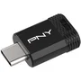 PNY Clé USB 3.2 Type-C Elite-X Fit 256 Go Noir - Jusqu'à 200 Mo/s en Lecture, 100 Mo/s en Écriture - Ultra-rapide, Stockage pour Smartphone, Tablette, PC & Mac