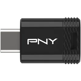 PNY Clé USB 3.2 Type-C Elite-X Fit 256 Go Noir - Jusqu'à 200 Mo/s en Lecture, 100 Mo/s en Écriture - Ultra-rapide, Stockage pour Smartphone, Tablette, PC & Mac