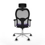 Piqueras y Crespo Chaise de Bureau avec Appui-tête 3D086N2 Lila