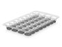 Leknes Cubitera 32 Glaçons Plastique Gris 32x18x3 cm (Set de 24)
