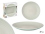 Vessia Assiette Plate Gravée Verte 27 cm Céramique (Set de 12)