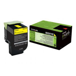 Lexmark Cartouche 802XYE (80C2XYE) Jaune pour Imprimante - Toner Compatible
