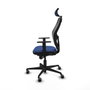 Piqueras y Crespo Chaise de Bureau avec Appui-tête 1D036G2 Blue marine