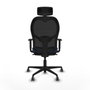 Piqueras y Crespo Chaise de Bureau avec Appui-tête 1D036G2 Blue marine