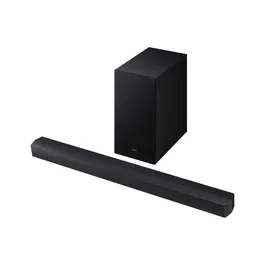 Samsung Barre de son HW-B460F Series 2.1ch 300W avec caisson de basse sans fil 6.5, son adaptatif Adaptative Sound Lite, mode Jeu, Bass Boost et DTS Virtual:X