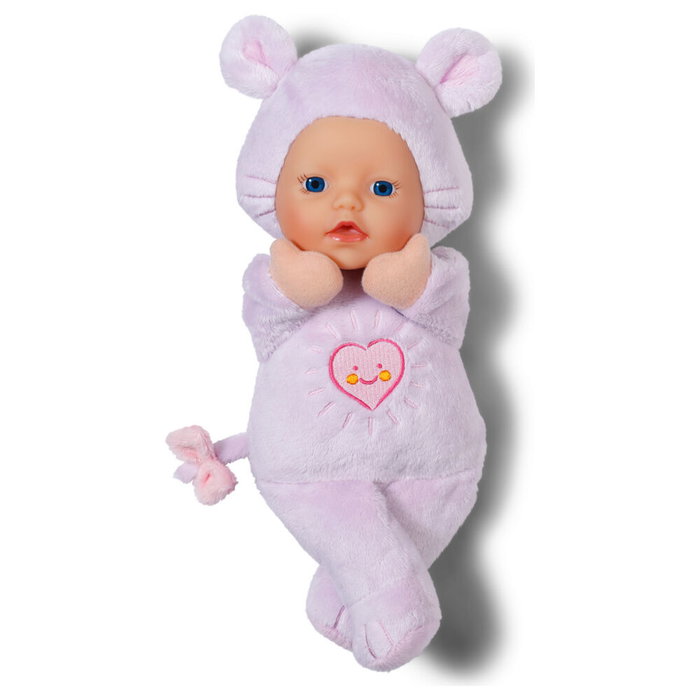 Baby Born - BABY BORN - Poupon marionnette souris 26 cm en peluche avec tête en vinyle, lavable - Dès la naissance