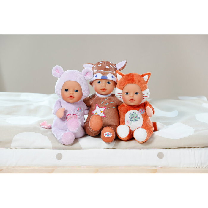 Baby Born - BABY BORN - Poupon marionnette souris 26 cm en peluche avec tête en vinyle, lavable - Dès la naissance