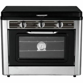 Incasa Combiné four et réchaud 2 feux avec four de 25L