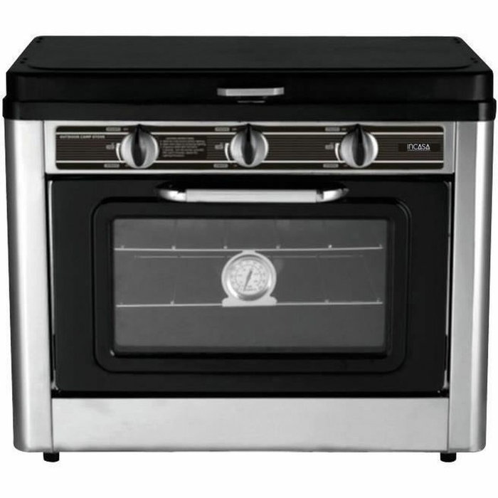 Incasa Combiné four et réchaud 2 feux avec four de 25L Incasa Combiné four et réchaud 2 feux avec four de 25L