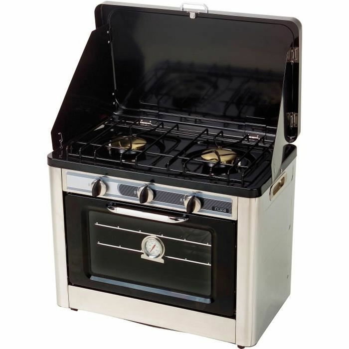 Incasa Combiné four et réchaud 2 feux avec four de 25L Incasa Combiné four et réchaud 2 feux avec four de 25L