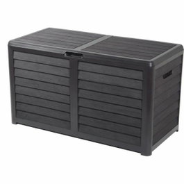 Eda Coffre de jardin BAYA 420 L Gris anthracite imitation bois