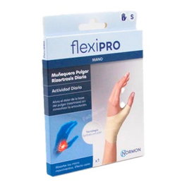 FLEXIPRO MUÑEQUERA PULG. RHIZ DIARIO Gauche, Taille S (13-15 cm), Beige