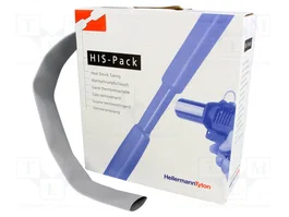 HELLERMANNTYTON Tuyau thermorétractile 19,1mm gris 5m