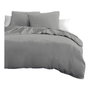Home Linge Passion Parure de couette 3 pièces - Gris clair - 240 x 260 cm
